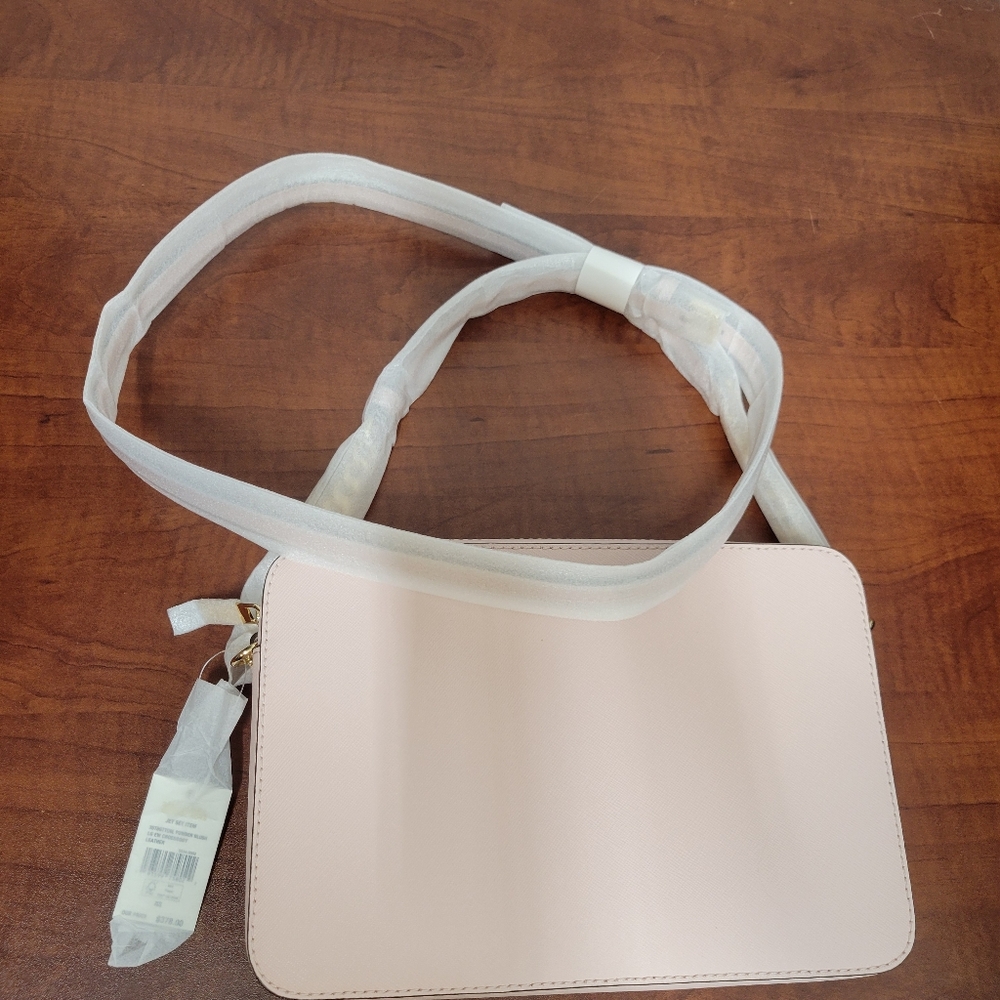 NWT Michael Kors | Jet Set Crossbody Powder Blush Adjustable Strap - Picture 12 of 13